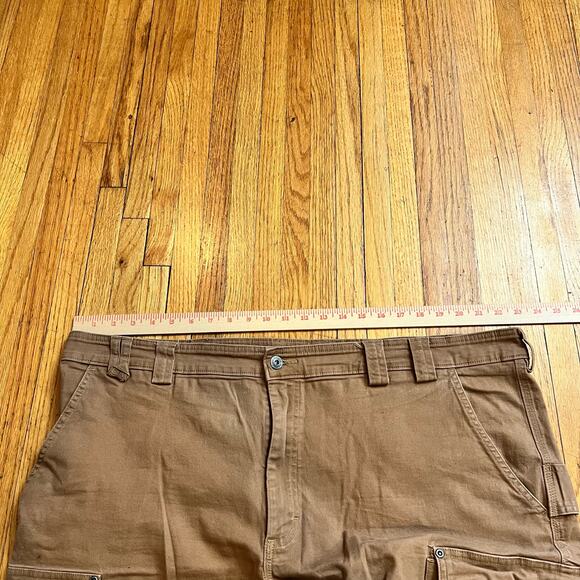 Duluth Trading Cargo Shorts Mens 46 Brown Flex Fire Hose Work 9” Inseam - Picture 8 of 11